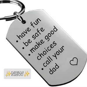 Silvertone High Quality Key Fob for Son Daughter Birthday Christmas New In Box